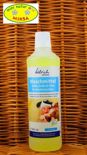 Ulrich natürlich Waschmittel Wolle, Seide & Felle für Kindertextilien 500ml