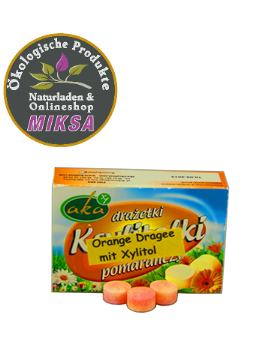 Xylitol- Orange –Dragee 0% Zucker