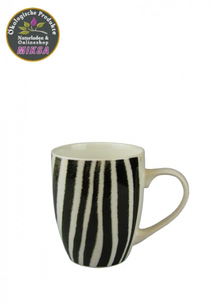 Becher Zebra