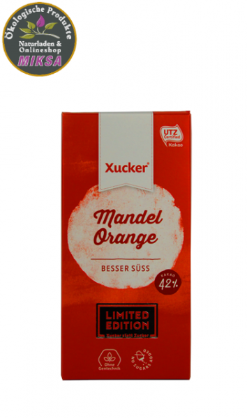 Edel-Vollmilchschokolade Mandel Orange