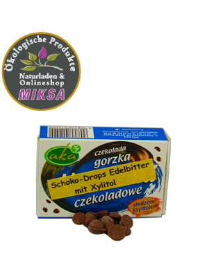 Schoko-Drops Edelbitter mit Xylitol