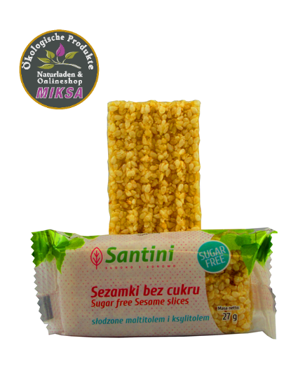 Sesamkrokant Riegel mit Xylitol