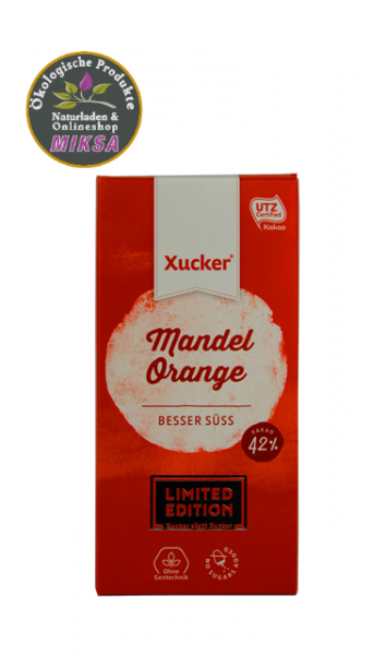 Edel-Vollmilchschokolade Mandel Orange