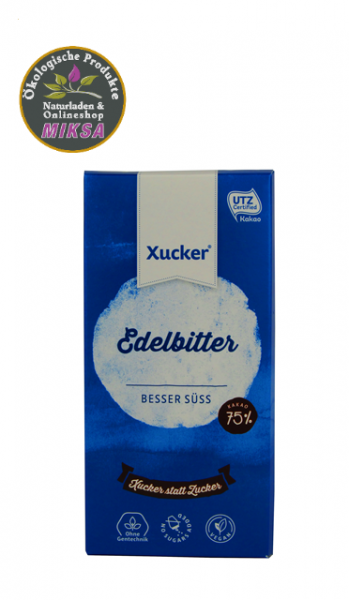 Schokolade edelbitter mit Xylitol - Vegan