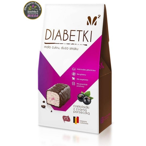 Joghurtpralinen mit schwarzen Johannisbeeren „Diabetki“