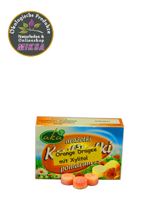 Xylitol- Orange –Dragee 0% Zucker
