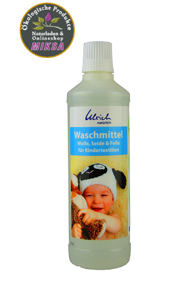 Ulrich natürlich Waschmittel Wolle, Seide & Felle für Kindertextilien 500ml