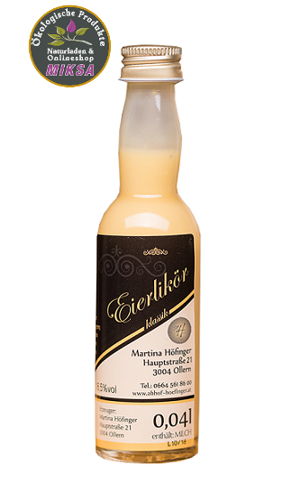 Eierlikör klassik Miniflascherl 0,04l