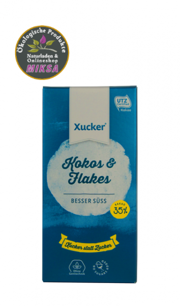 Schokolade weiß mit Kokos & Flakes