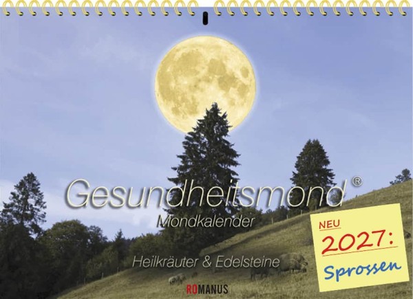 ROMANUS® Gesundheitsmond Wandkalender 2027 A4 zum Aufhängen