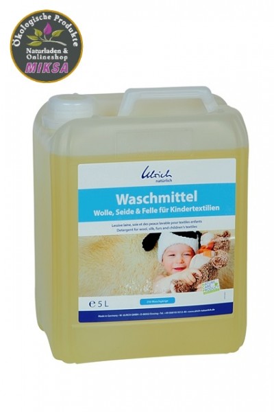 Ulrich natürlich Waschmittel Wolle, Seide & Felle für Kindertextilien 5l