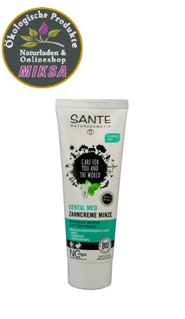Zahncreme Sante - Minze mit Xylitol ohne Fluor