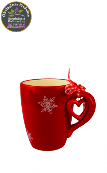 Becher mit Schneeflocken