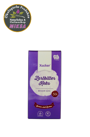 Schokolade Zartbitter mit Kakaokeks und Xylitol